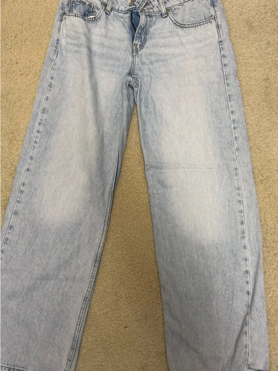 Levi's Superlow Light Blue Wide Leg Jeans - Picture 4 of 6